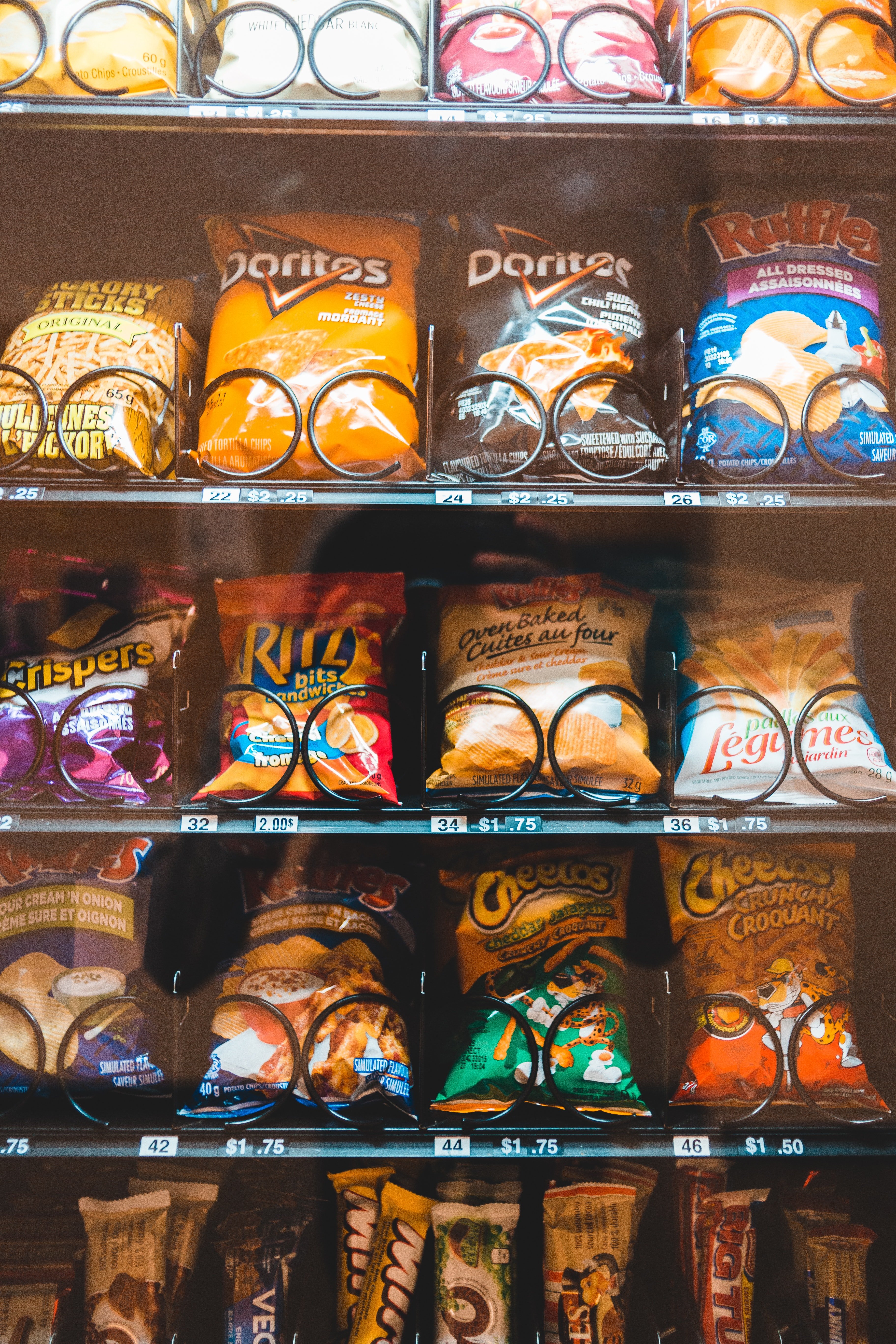 Máquina expendedora de snacks. | Foto: Pexels
