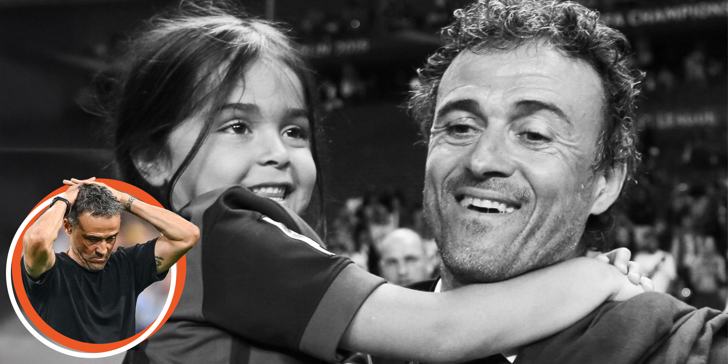 Luis Enrique y su hija. | Foto: Getty Images