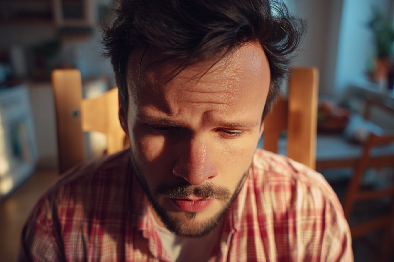 Un hombre disgustado | Fuente: Midjourney