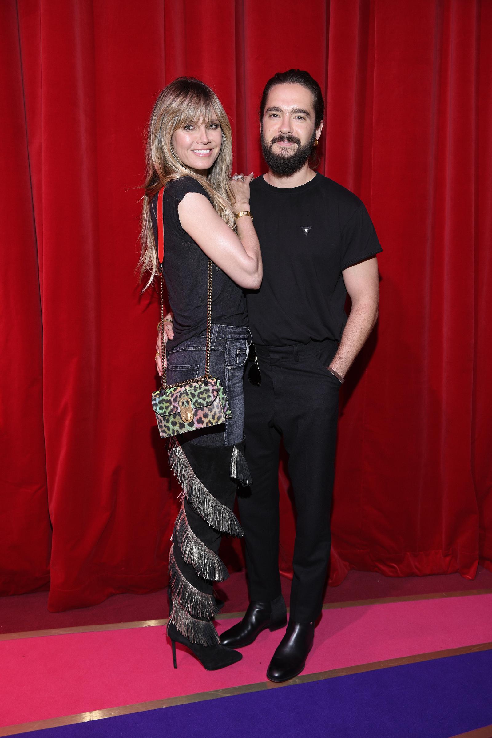 Heidi Klum y Tom Kaulitz en la presentación de Loubhoutan Express el 2 de julio de 2019, en París, Francia. | Fuente: Getty Images