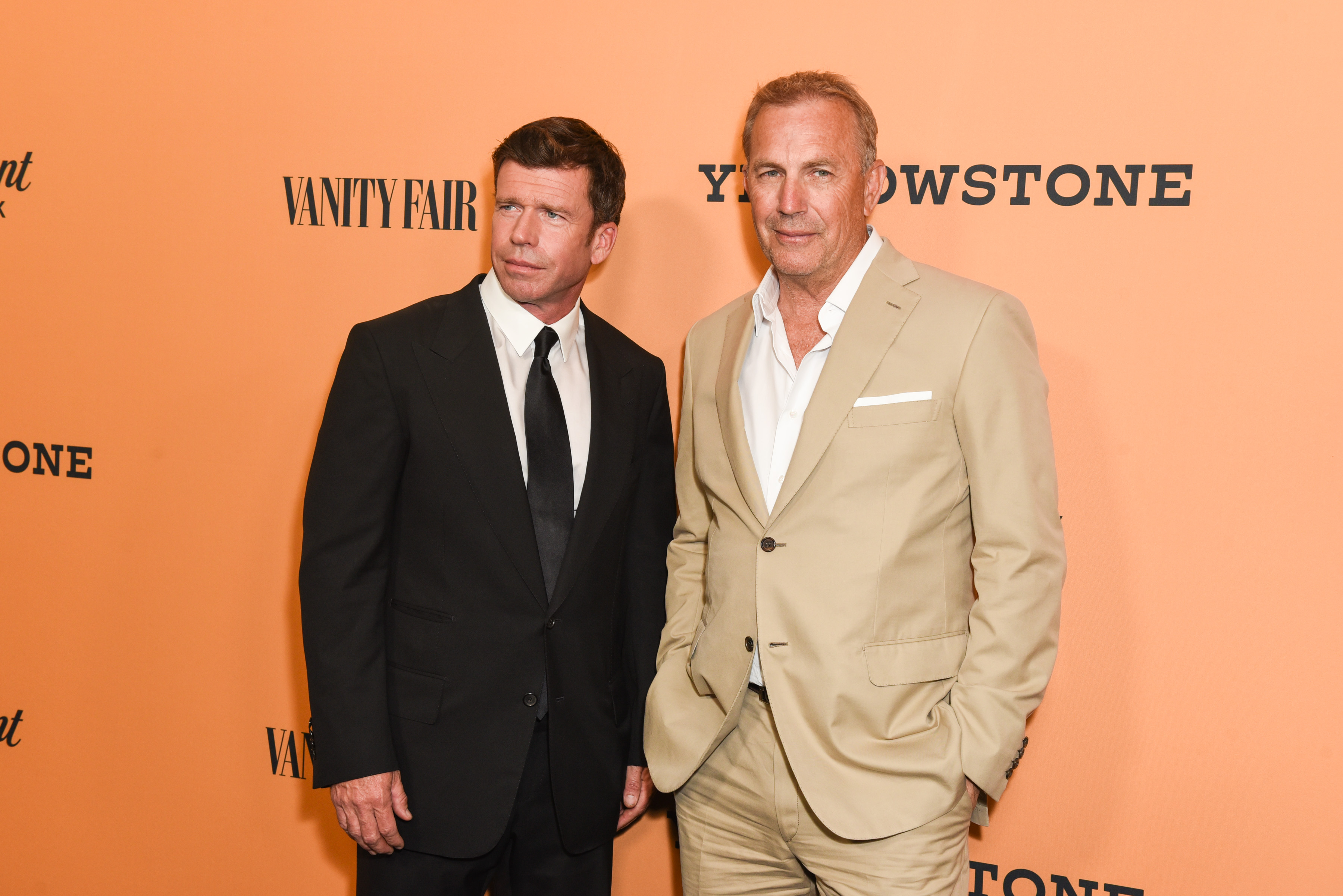 Taylor Sheridan y Kevin Costner en el estreno de "Yellowstone" en Hollywood, California, el 11 de junio de 2018 | Fuente: Getty Images