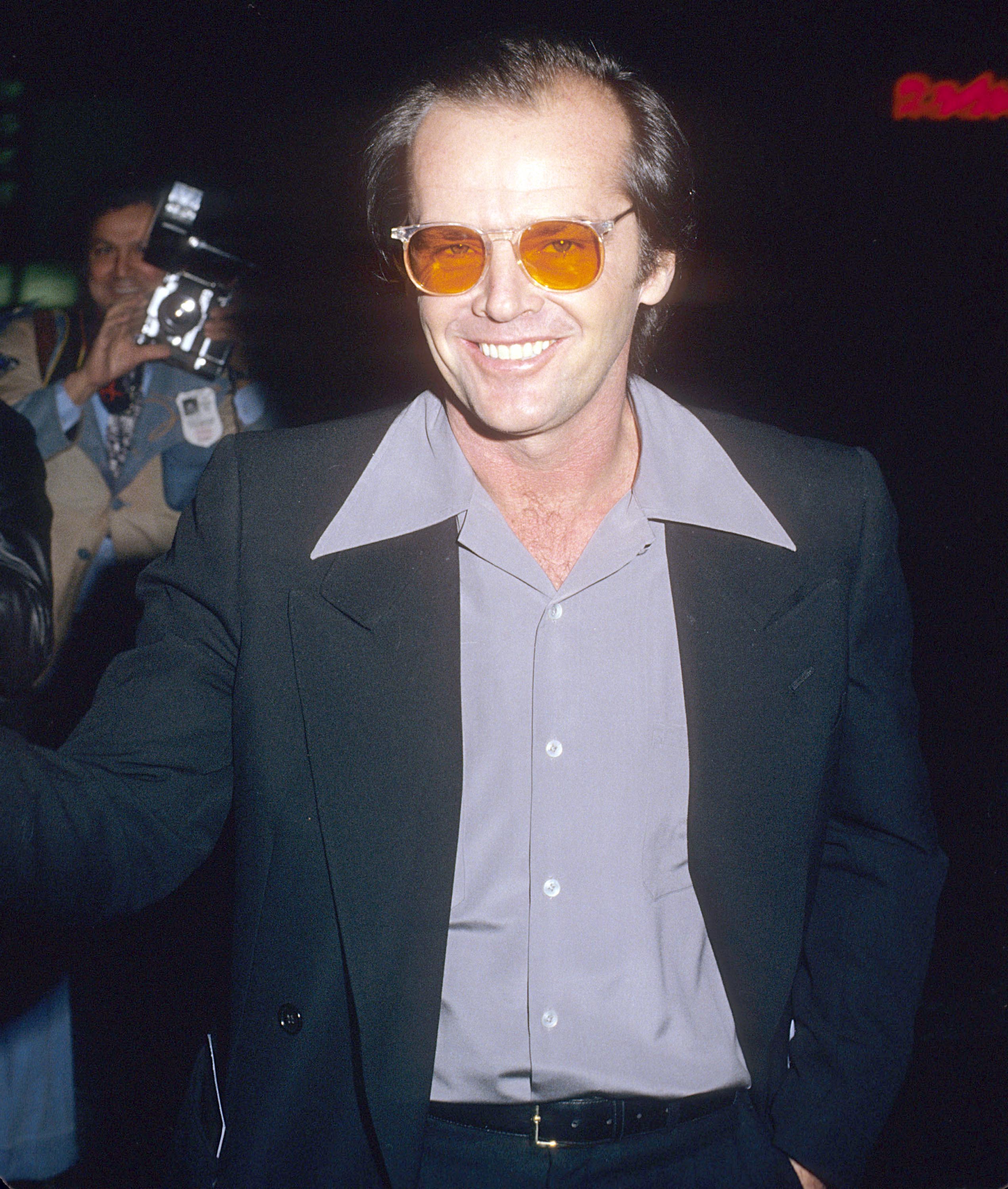Jack Nicholson fotografiado por un paparazzi en Nueva York en 1975. | Foto: Getty Images