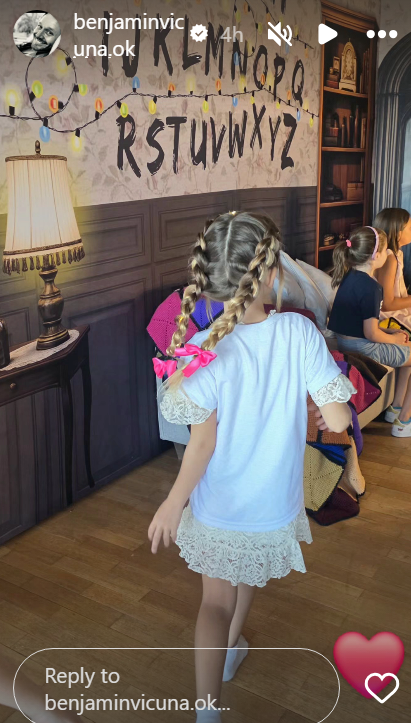 Celebración del cumpleaños de Magnolia, hija de Benjamín Vicuña y China Suárez | Fuente: Instagram Stories/benjaminvicuna.ok