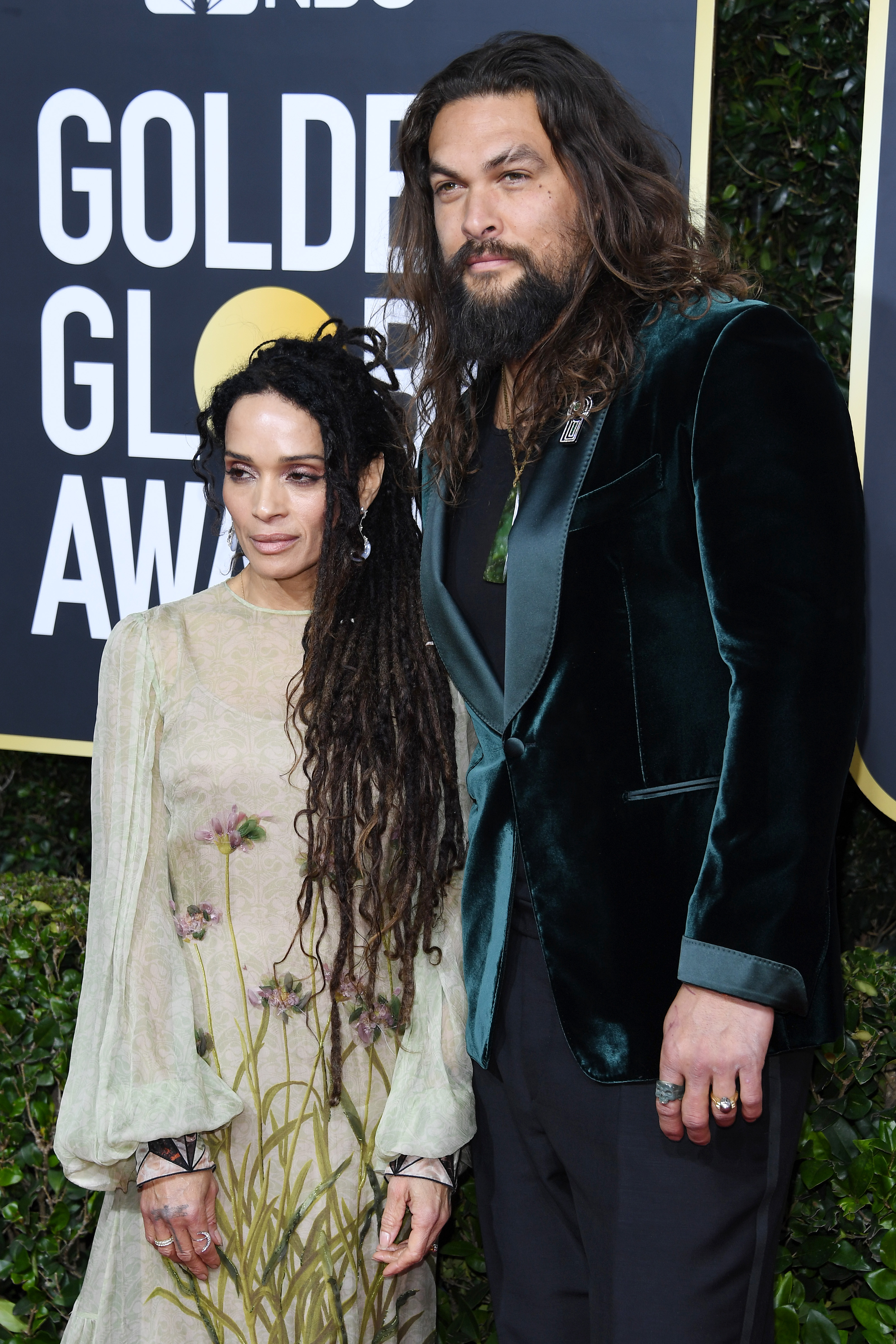 Lisa Bonet y Jason Momoa asisten a la 77ª edición de los Premios Globo de Oro el 5 de enero de 2020, en Beverly Hills, California. | Fuente: Getty Images