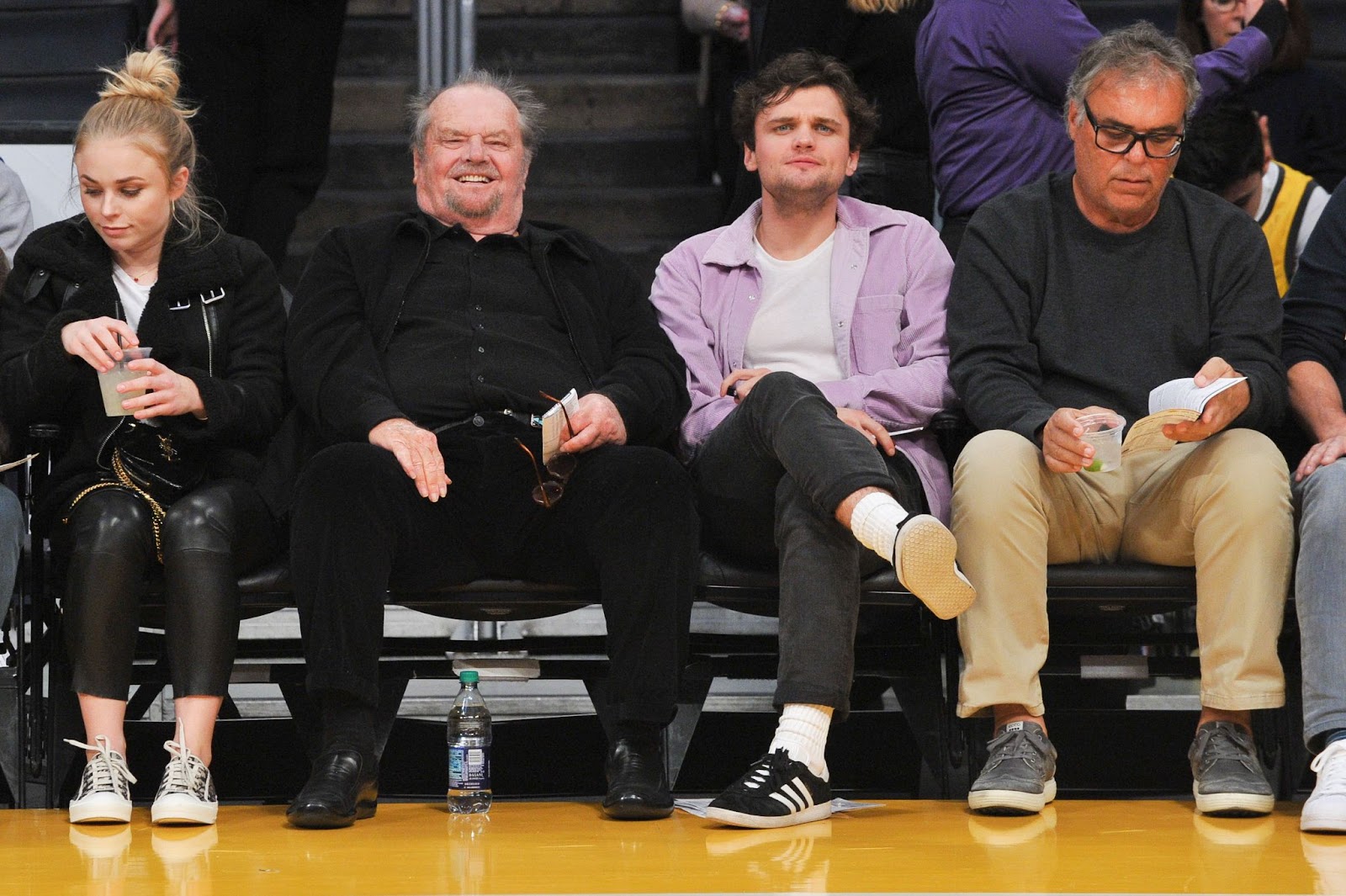 Jack y Ray Nicholson en un partido de baloncesto entre Los Angeles Lakers y los Golden State Warriors el 21 de enero de 2019, en Los Angeles, California | Fuente: Getty Images