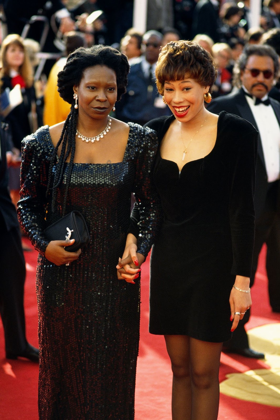 Whoopi Goldberg y Alex Martin en la 63 edición de los Premios de la Academia en 1991 | Fuente: Getty Images