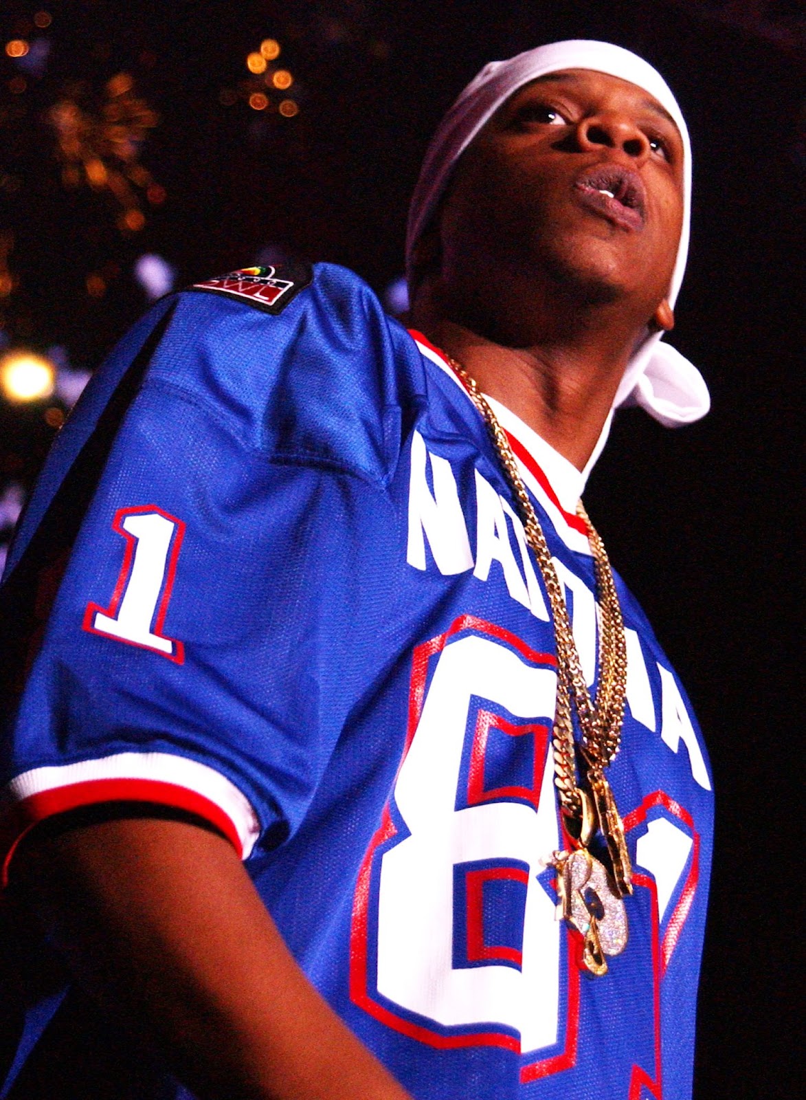 Jay-Z actuando en la gira The Sprite Liquid Mix Tour en 2002. | Fuente: Getty Images