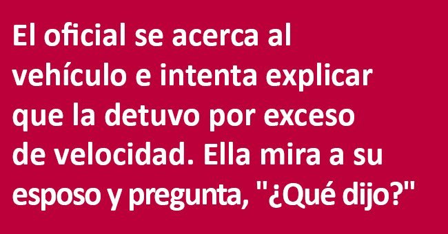 Policía detiene a una mujer mayor por exceso de velocidad. La reacción de su esposo es hilarante