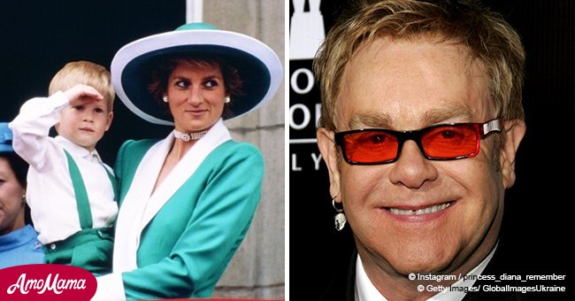 Elton John reveló lo que el Príncipe Harry heredó de la Princesa Diana