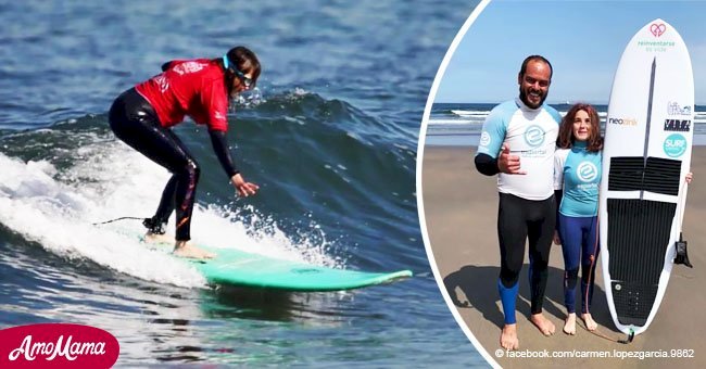 Mujer de 21 años será la primera surfista española ciega que intente competir en las Olimpíadas