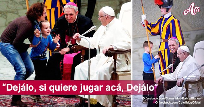 Niño autista que ignoró todos los protocolos e interrumpió audiencia del Papa enamora a todos