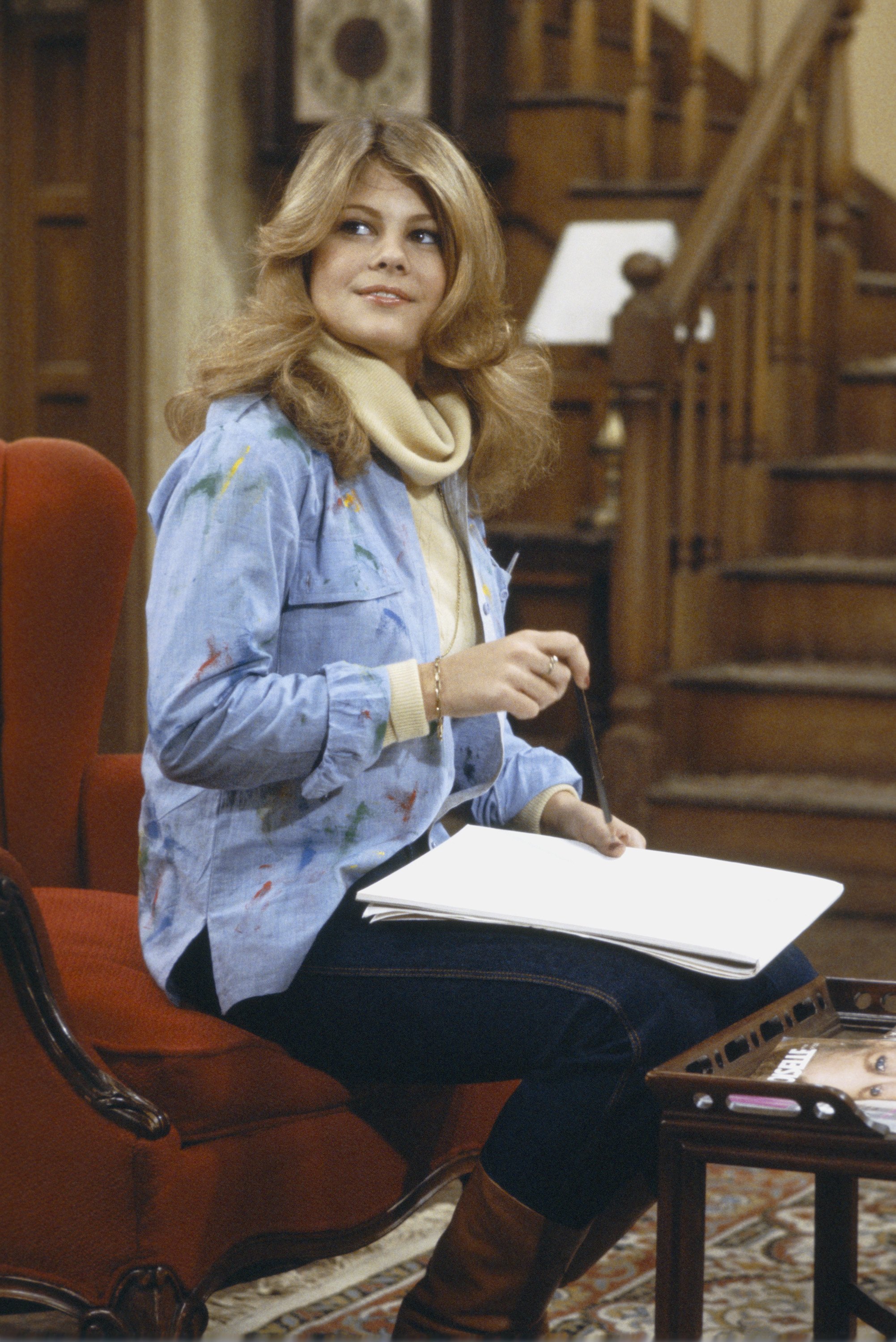 Lisa Whelchel en el plató de "The Facts of Life", 1979 | Fuente: Getty Images