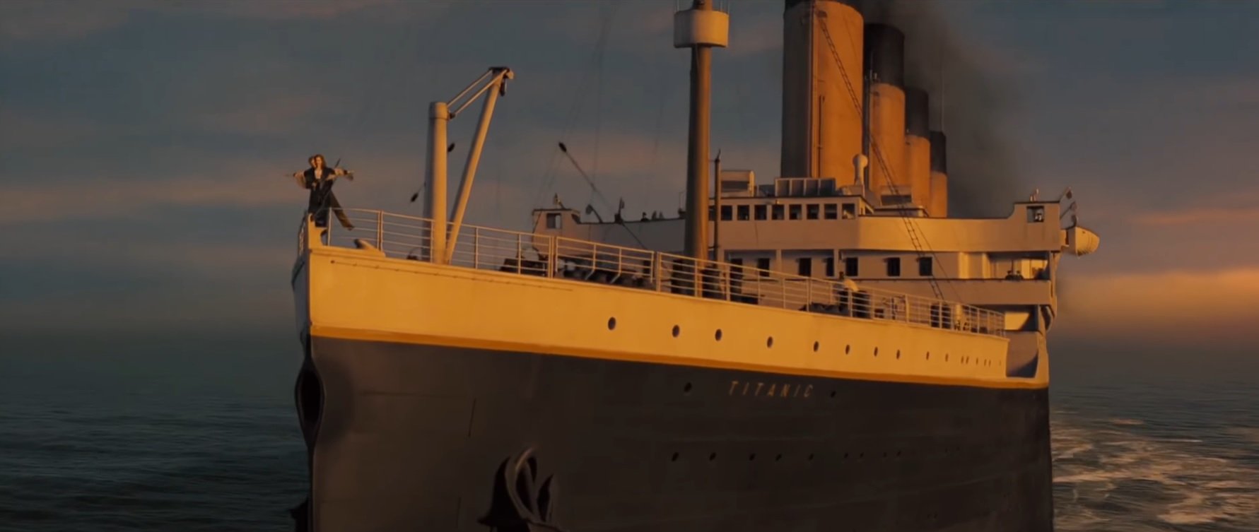 Escena icónica de la película 'Titanic'. | Foto: YouTube/Movieclips Classic Trailers
