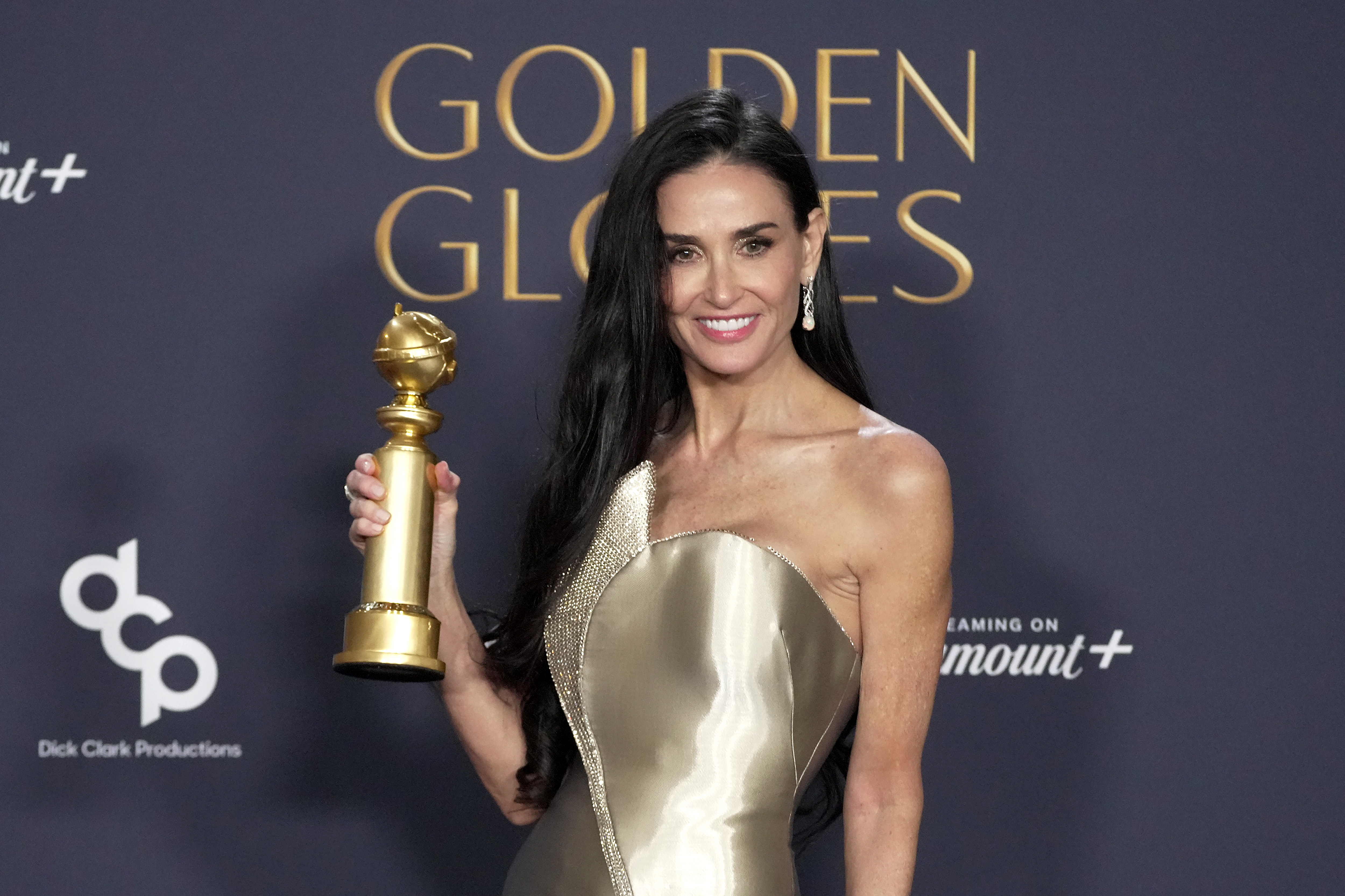 Demi Moore en la 82ª edición de los Premios Globo de Oro en The Beverly Hilton el 05 de enero de 2025, en Beverly Hills, California. | Fuente: Getty Images