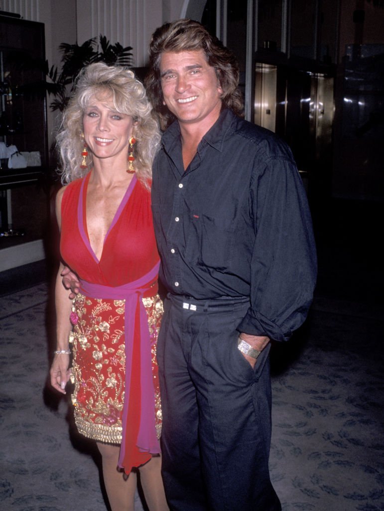 Michael Landon y Cindy Landon en la Tercera Gala Anual de Celebridades de Michael Landon del Congreso Nacional del Síndrome de Down el 20 de octubre de 1989 en Beverly Hills | Foto: Getty Images