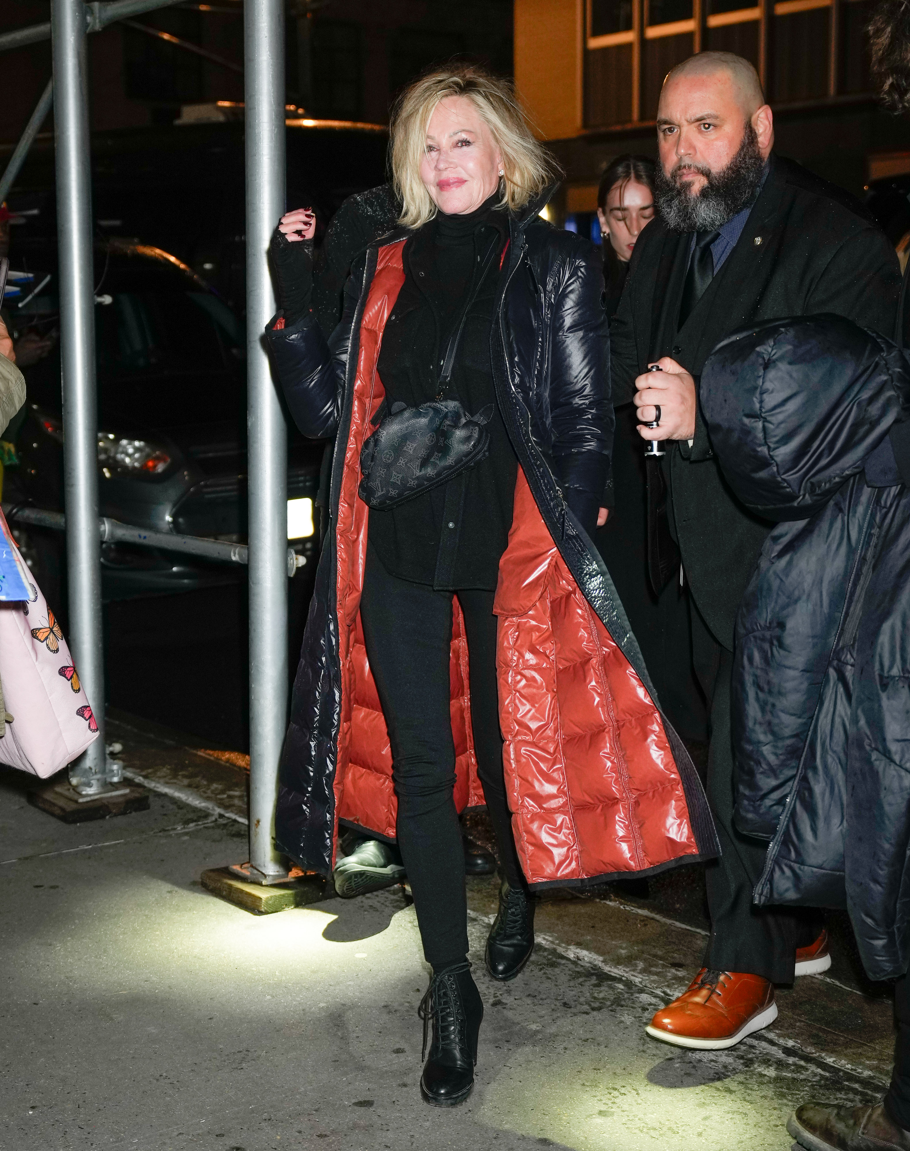 Melanie Griffith llegando a la fiesta posterior de "SNL" en Nueva York en enero de 2024 | Foto: Getty Images
