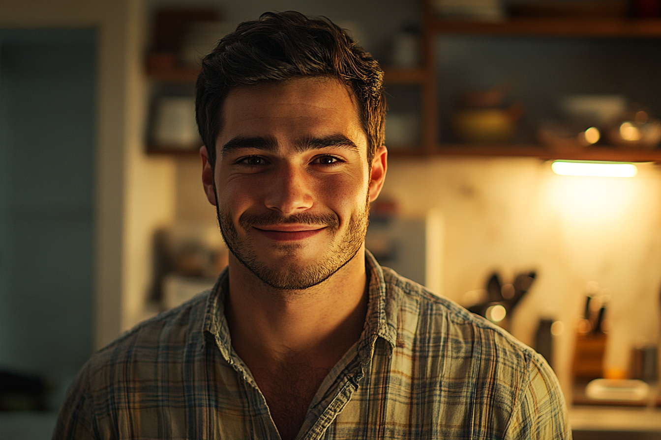 Un hombre sonriendo | Fuente: Midjourney