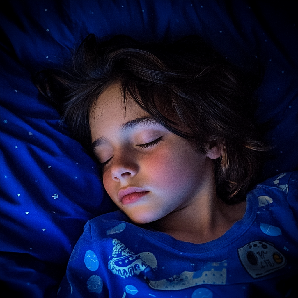 Un niño durmiendo | Fuente: Midjourney