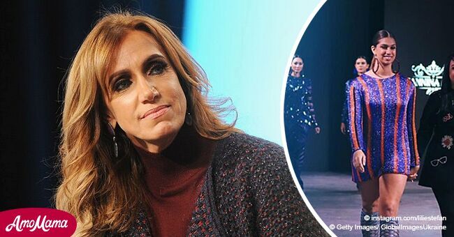 La hija de Lili Estefan brilló en un desfile de modas al que su madre famosa le pidió que no fuera