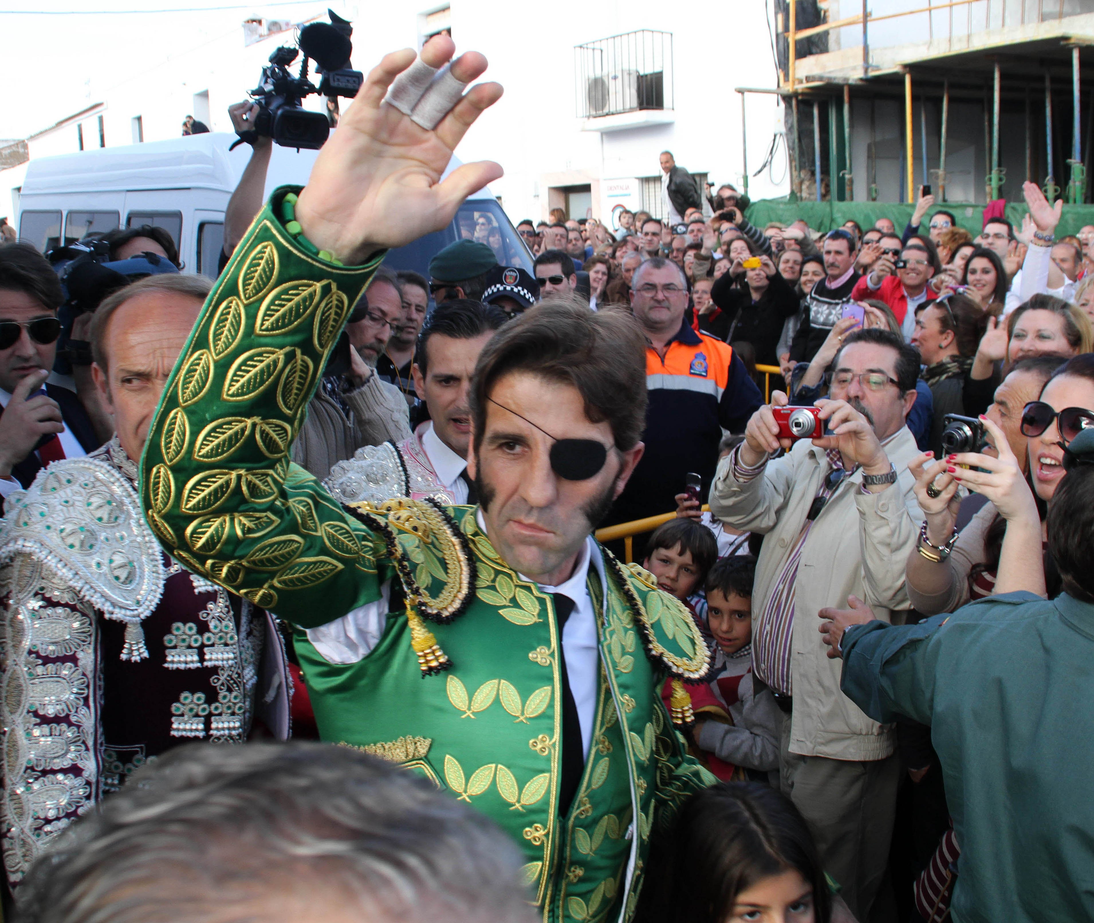 Juan José Padilla en plaza de toros de Olivenza en 2012. | Foto: Getty Images