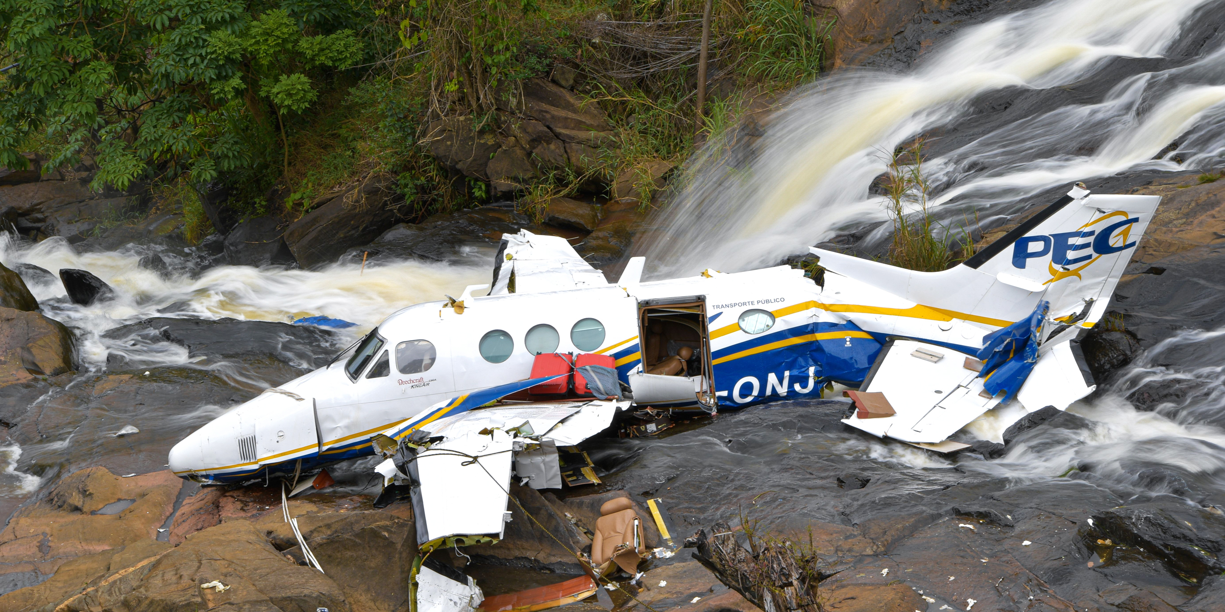 Avión siniestrado. | Foto: Getty Images