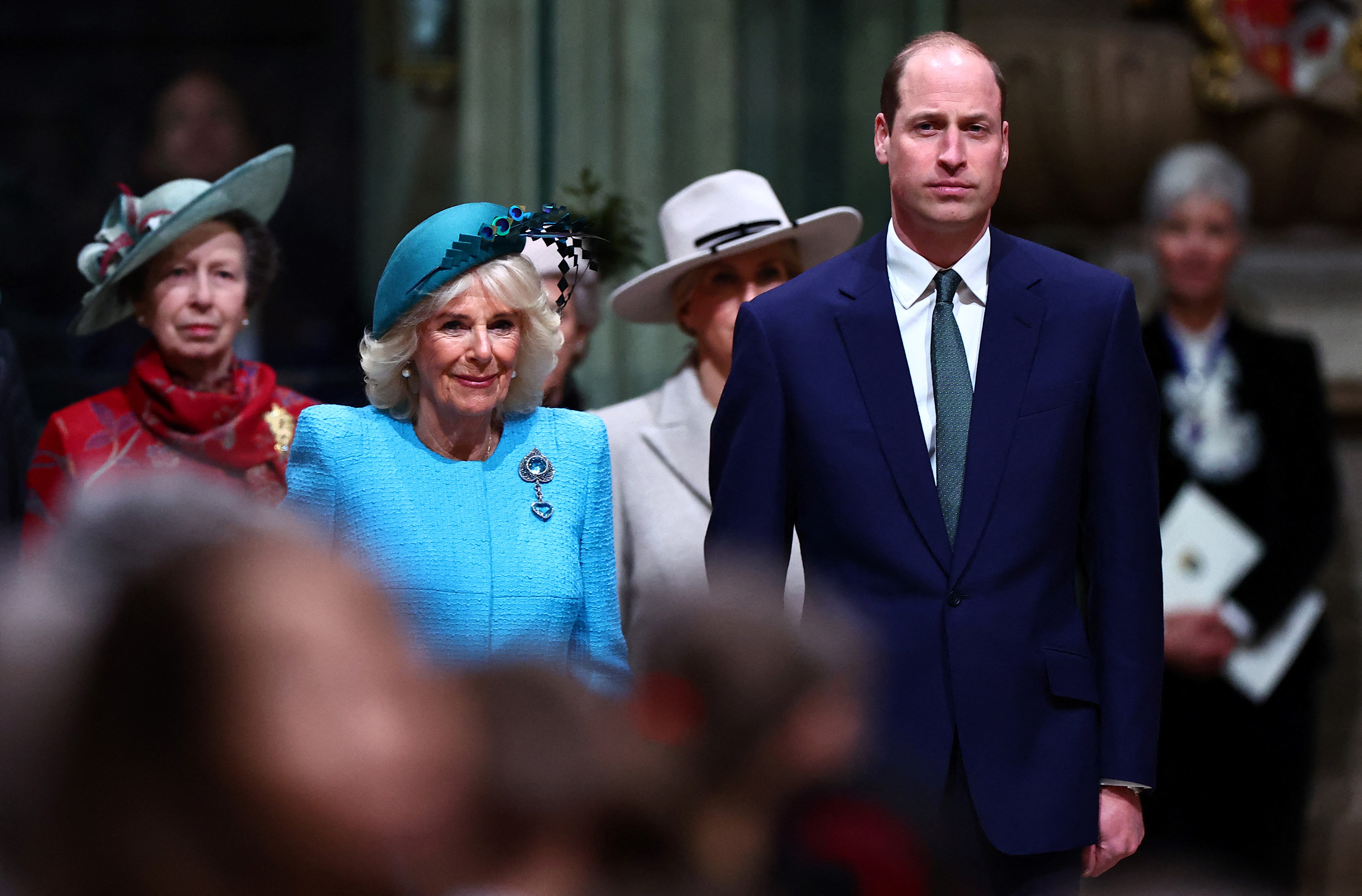 La reina Camilla y el príncipe William en el Servicio del Día de la Commonwealth 2024 en la Abadía de Westminster el 11 de marzo de 2024 en Londres, Inglaterra | Foto: Getty Images