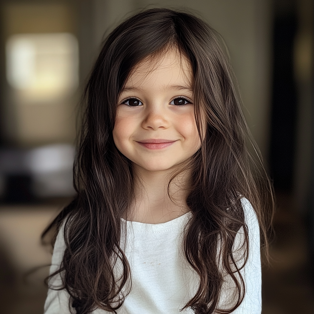 Una niña sonriente | Fuente: Midjourney