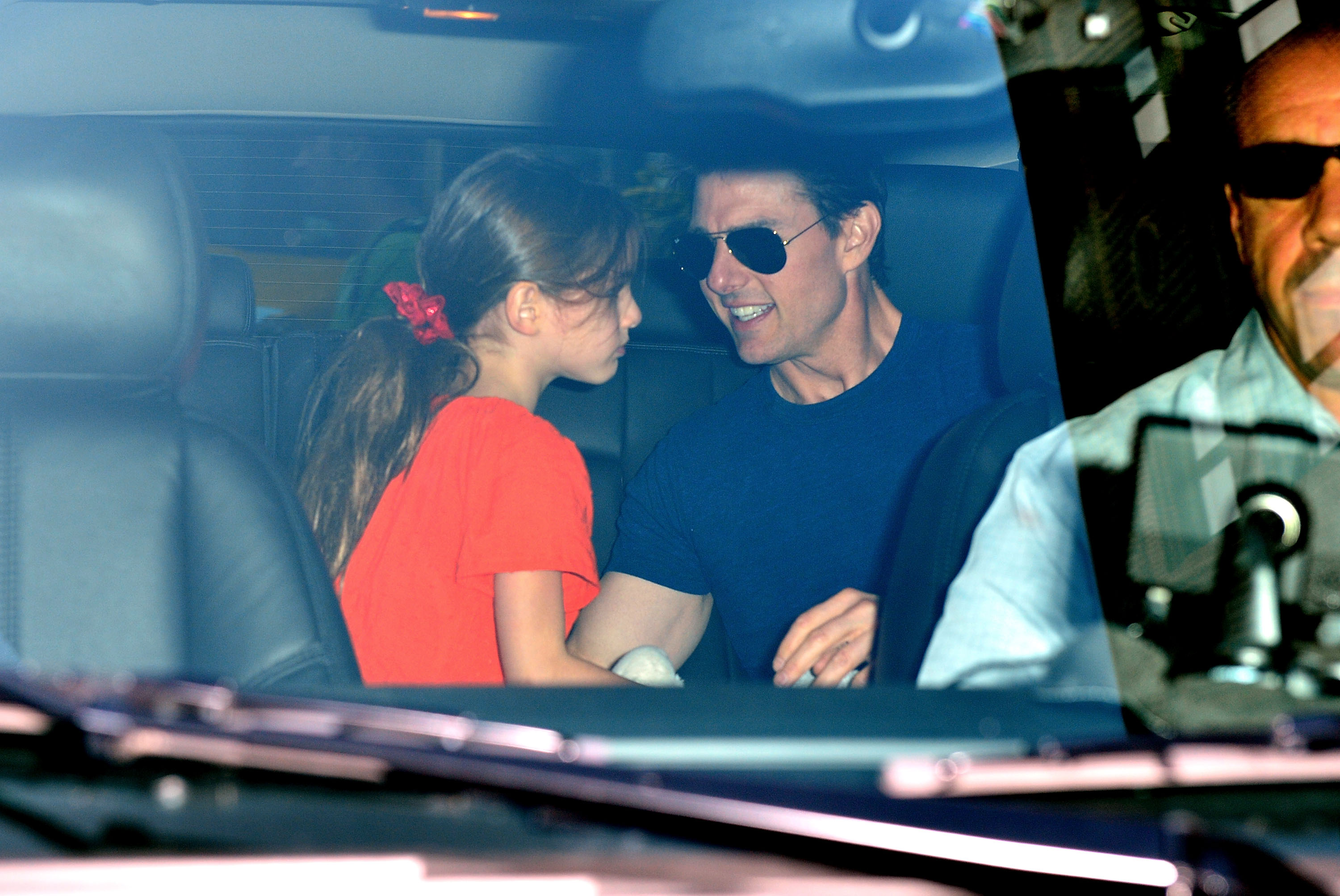 Tom y Suri Cruise vistos en Nueva York el 17 de julio de 2012 | Fuente: Getty Images
