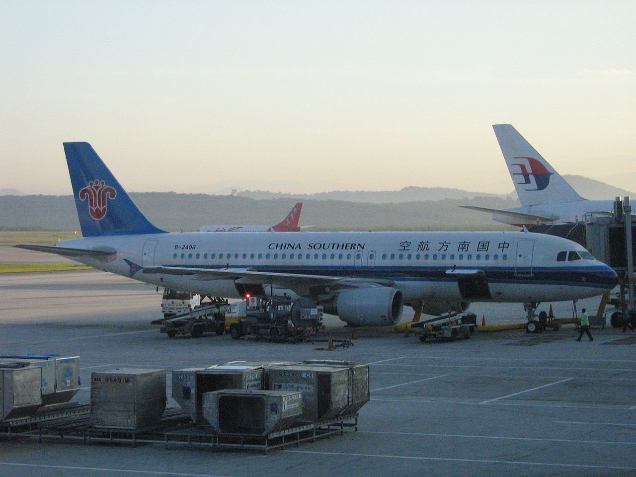 Airbus A320 de China Southern Airlines en el aeropuerto internacional de Kuala Lumpur | Foto: Wikimedia Commons