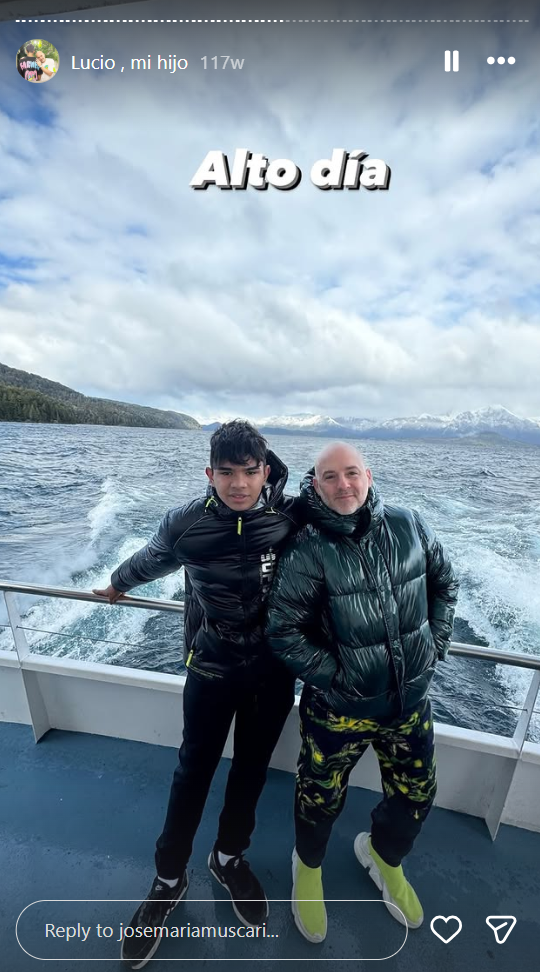Lucio junto con José María Muscari | Fuente: Instagram/josemariamuscari