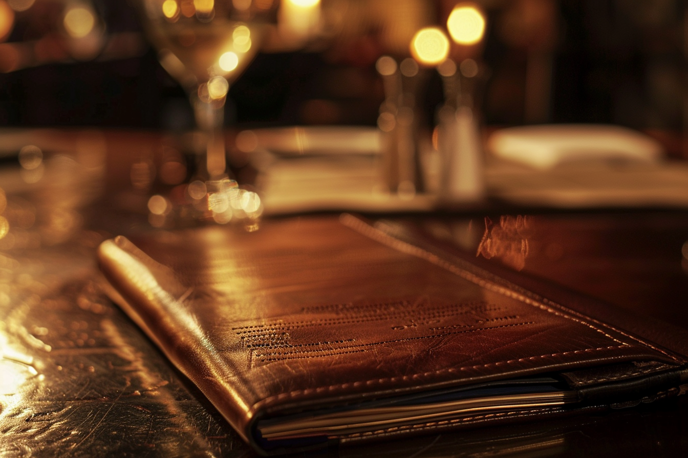 Una cartera de cuero sobre una mesa | Fuente: Midjourney