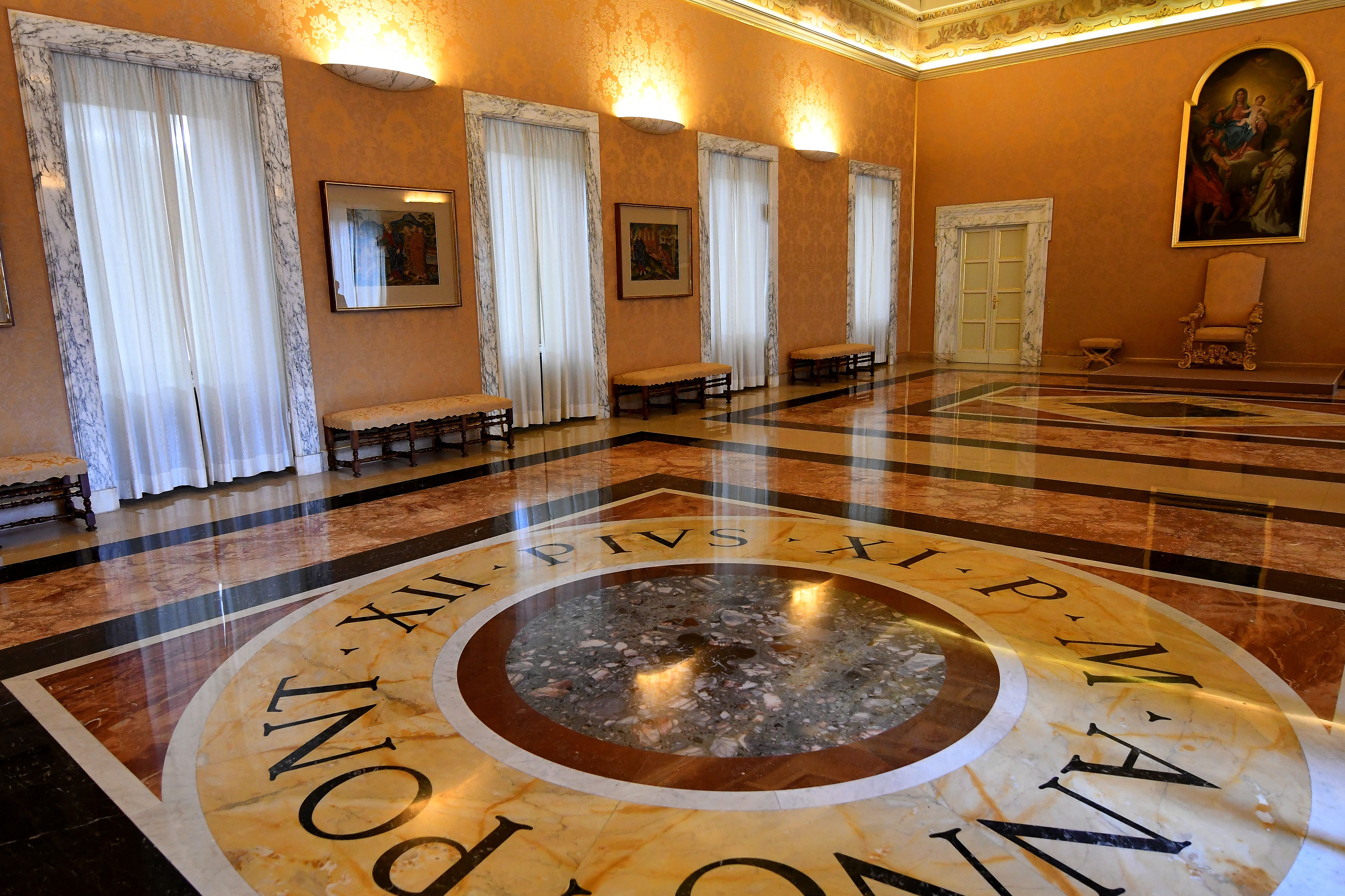Una foto de 2016 de los apartamentos privados del pontífice, que en su día fueron un museo en la antigua residencia de verano de Castel Gandolfo. | Fuente: Getty Images