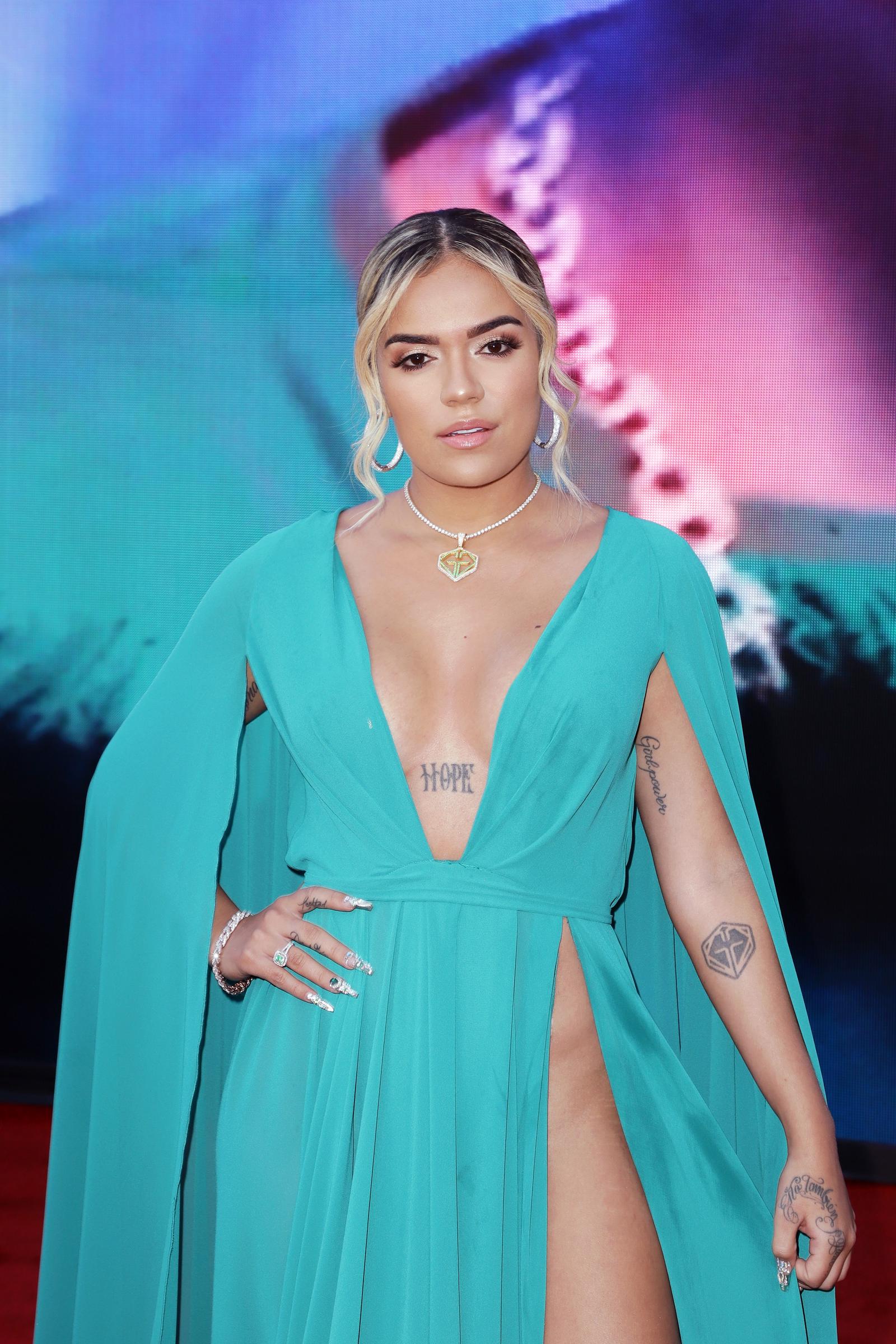 Karol G asiste a la 19ª entrega anual de los Latin GRAMMY en el MGM Grand Garden Arena el 15 de noviembre de 2018 en Las Vegas, Nevada. | Fuente: Getty Images