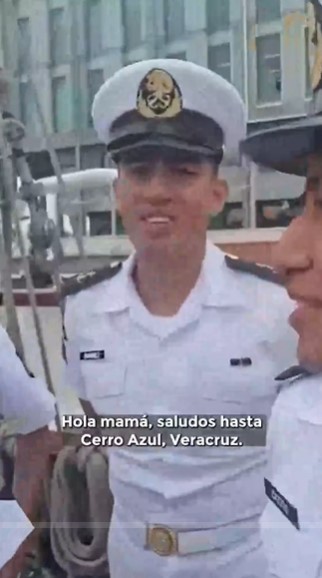 Los cadetes dan sus últimos mensajes antes de la colisión. | Foto: TikTok/latinus_us