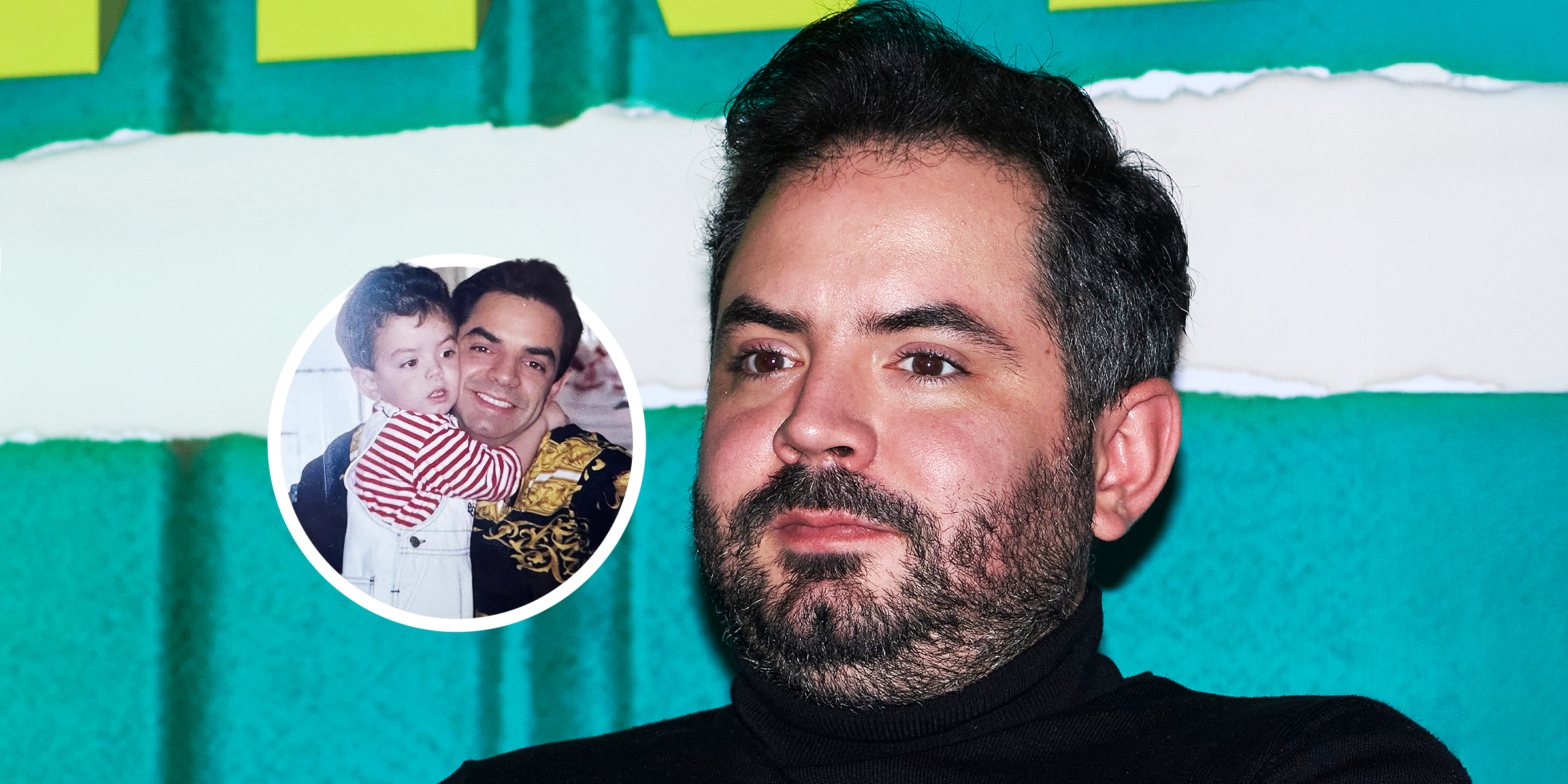 (Círculo) Eugenio Derbez junto a su hijo, José Eduardo | José Eduardo Derbez | Fuente: Instagram/jose_eduardo92 | Getty Images