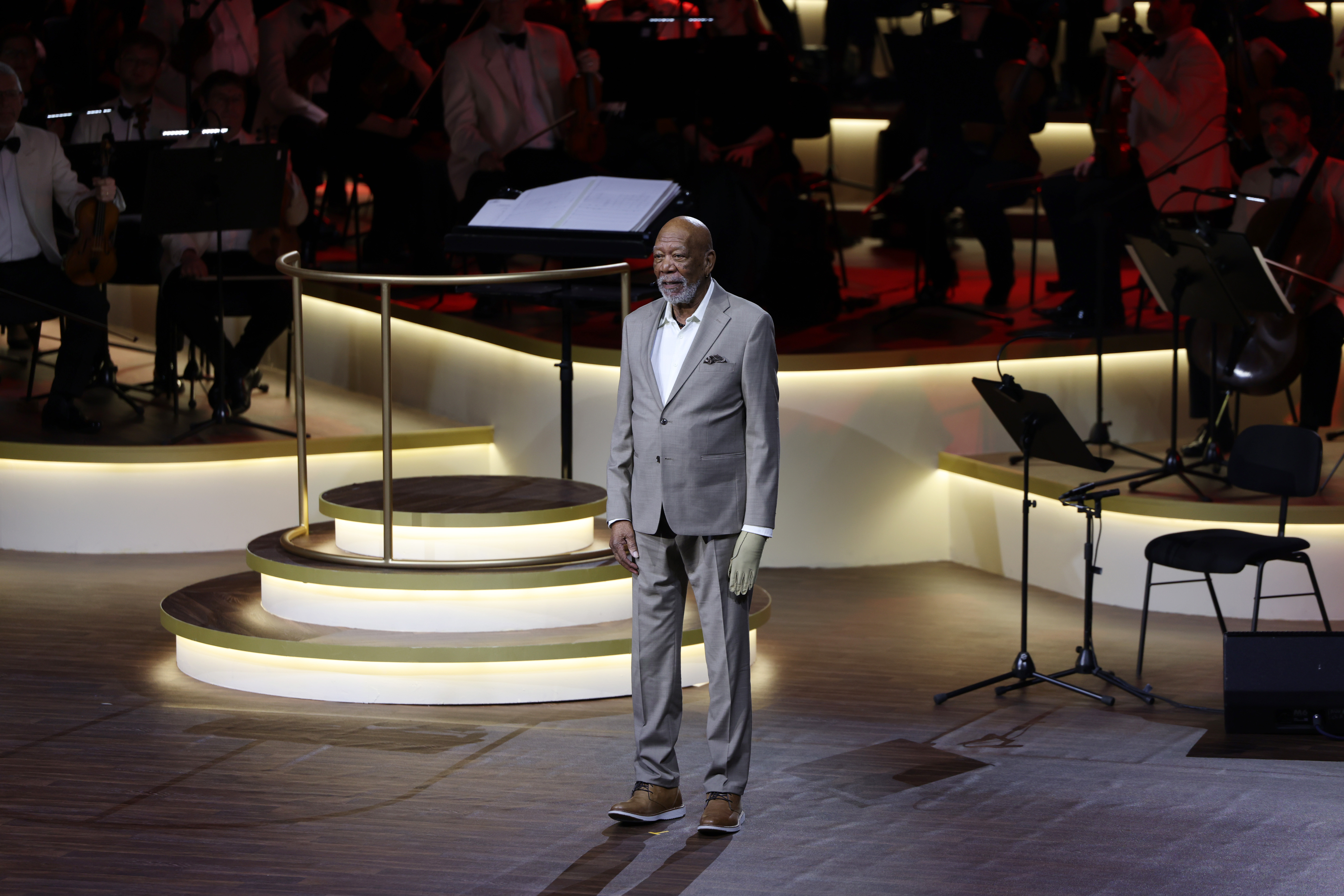 Morgan Freeman asiste al concierto "Life Is A Dream" el 17 de enero de 2025, en Riad, Arabia Saudí. | Fuente: Getty Images