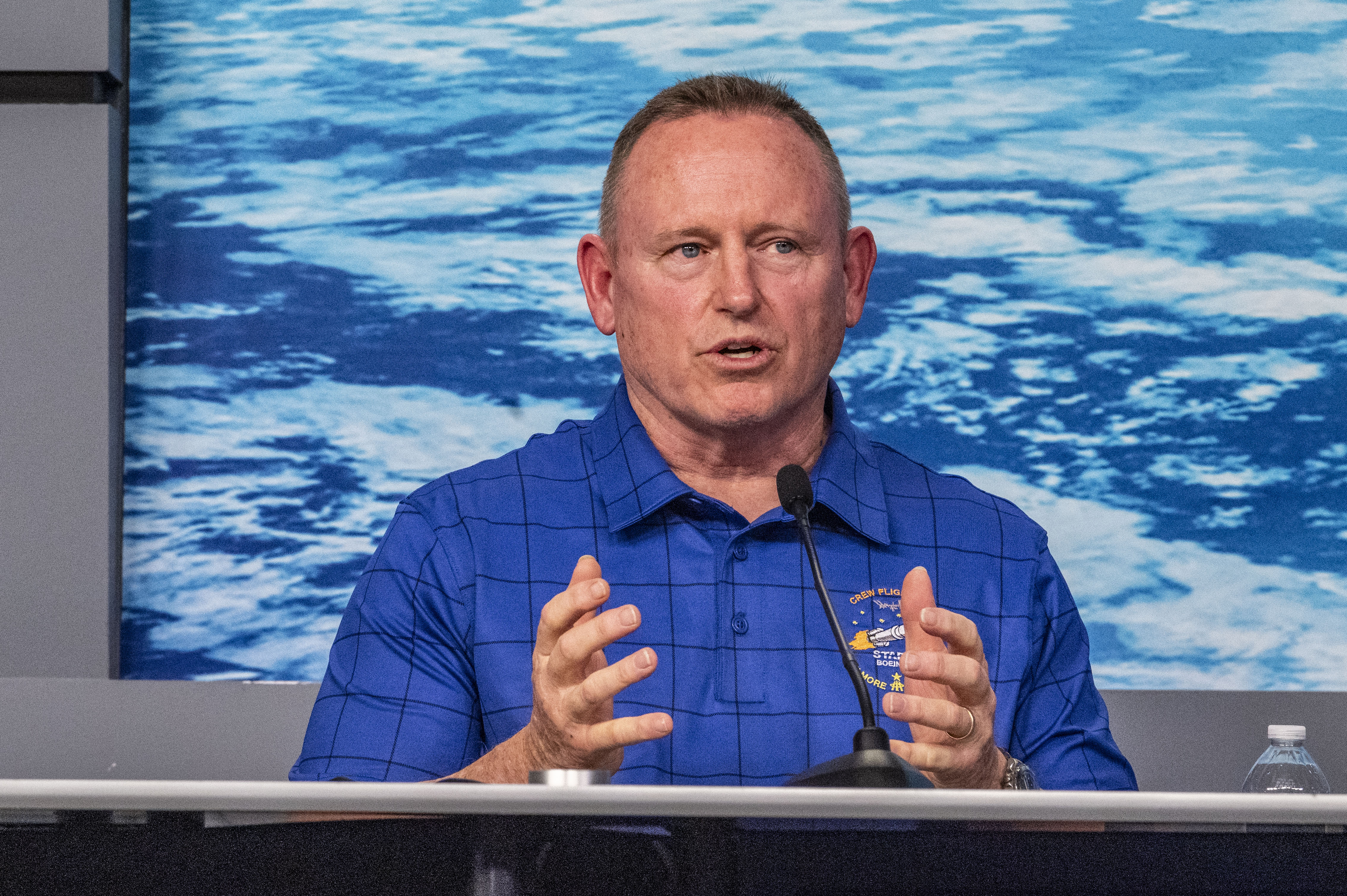 Barry "Butch" Wilmore responde a preguntas durante una conferencia de prensa el 22 de marzo de 2025. | Fuente: Getty Images