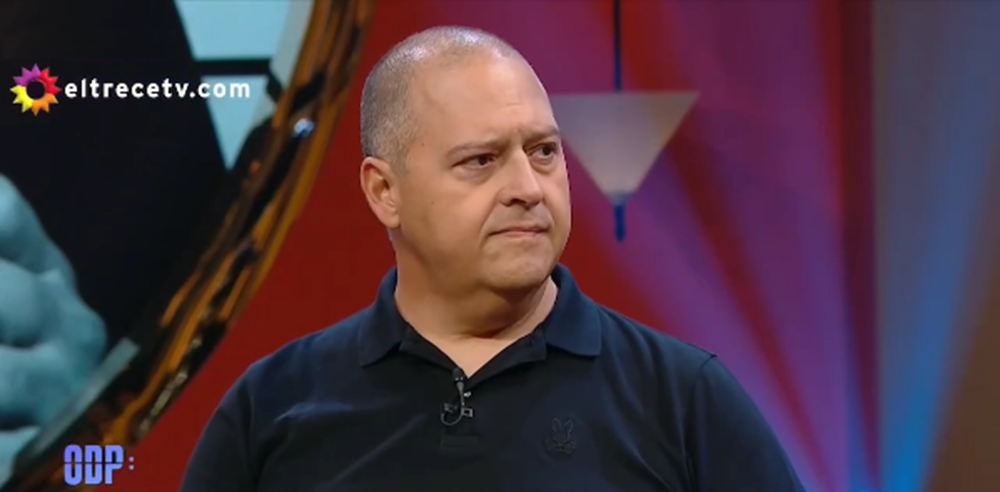 Sebastián Marroquín, hijo de Pablo Escobar, en entrevista con Mario Pergolini | Fuente: Instagram/eltrecetv