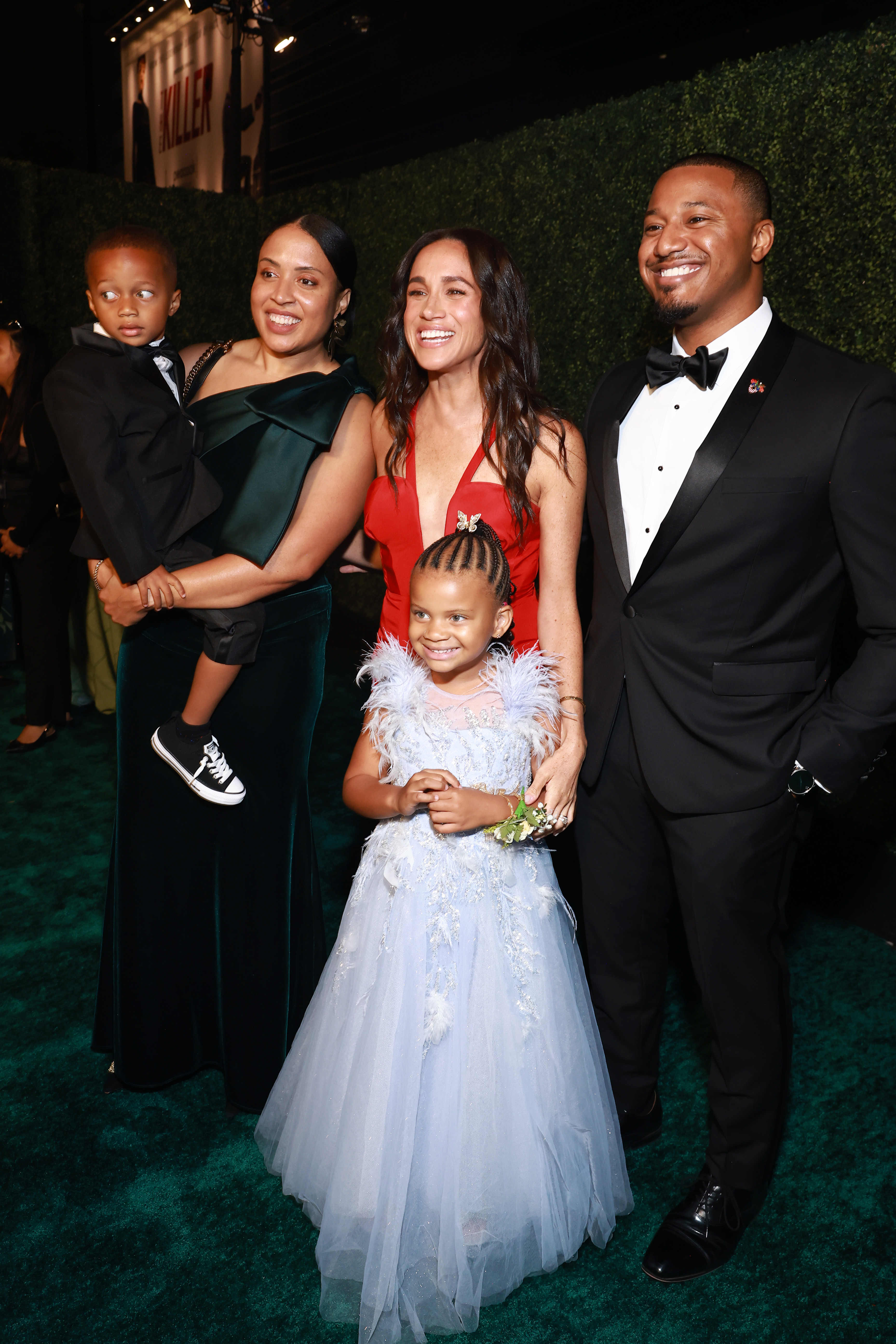 Meghan Markle con Francis y Ella Nelson, en la Gala 2024 del Hospital Infantil de Los Ángeles, el 5 de octubre de 2024 | Fuente: Getty Images