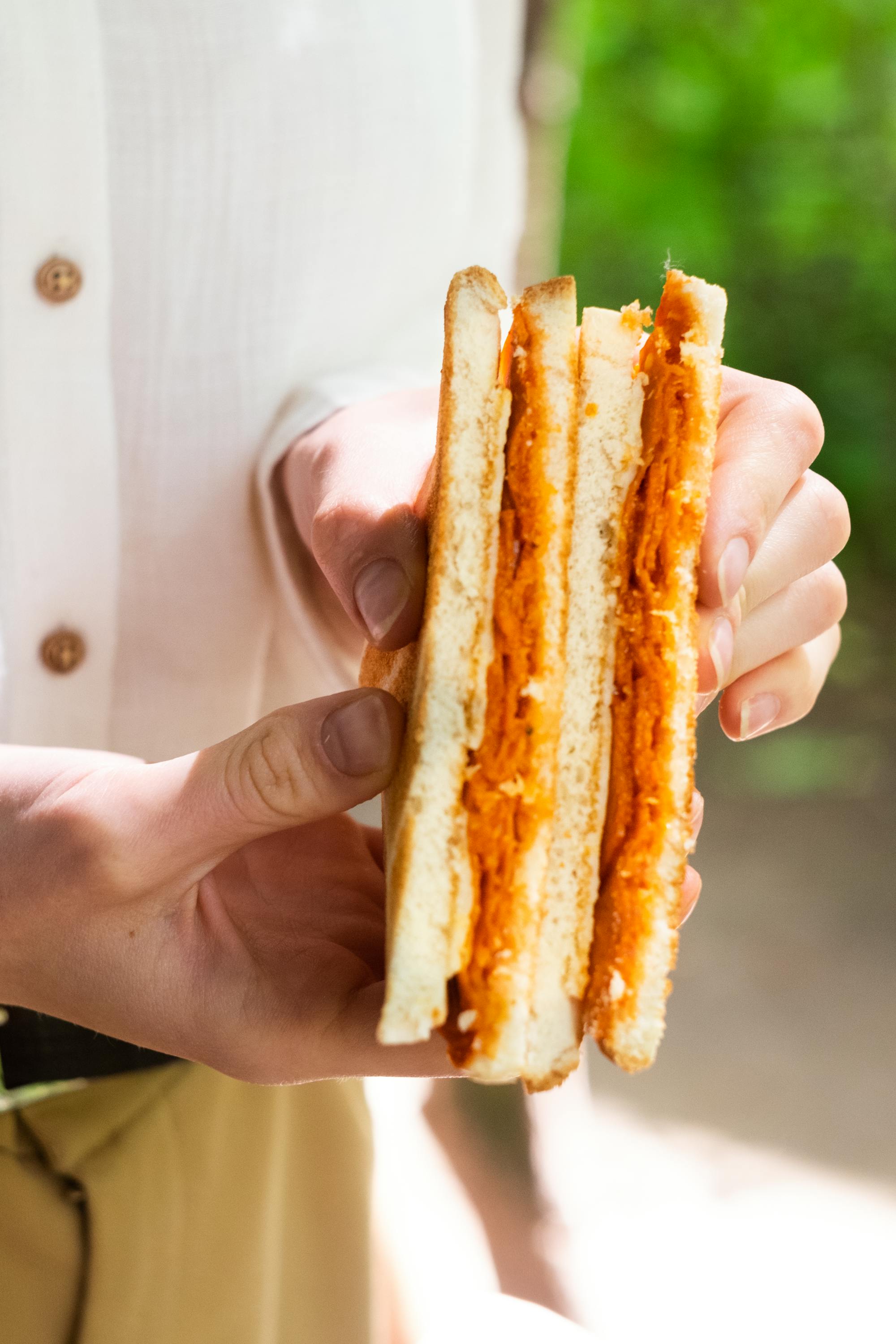 Un bocadillo de pollo | Fuente: Pexels