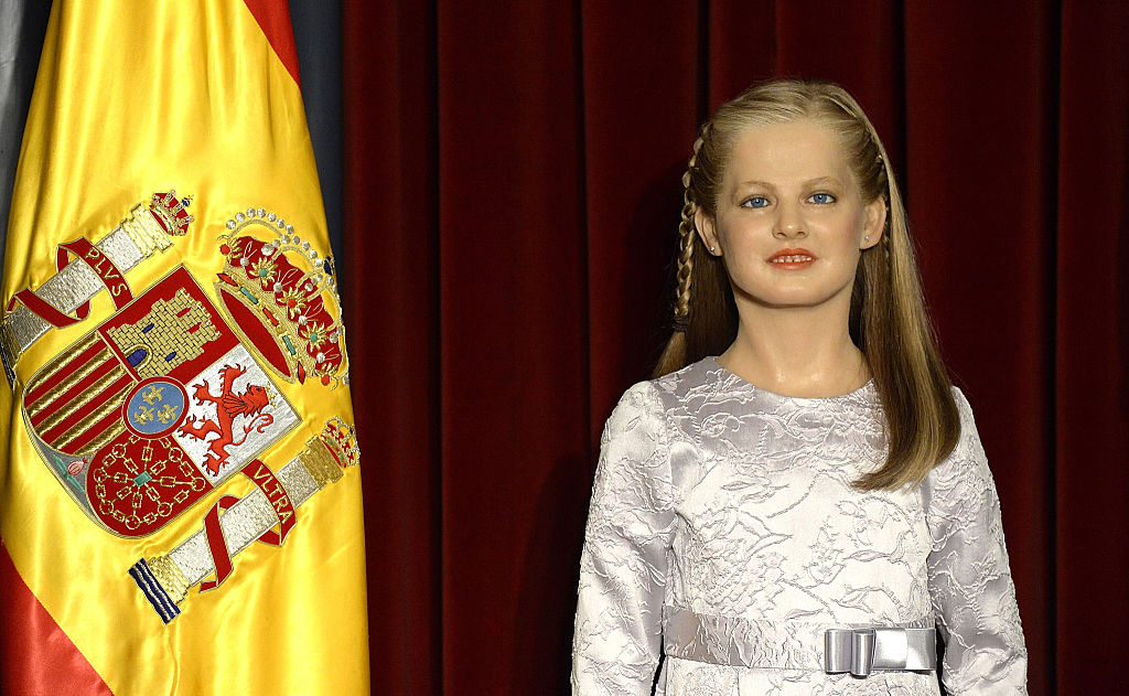 Escultura de Leonor en el Museo de Cera de Madrid. | Foto: Getty Images