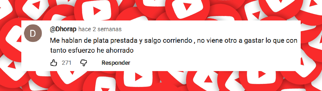 Comentario de una usuaria sobre la historia de Catalina Morales tras haber sido víctima de una estafa | Fuente: YouTube/Noticias Caracol