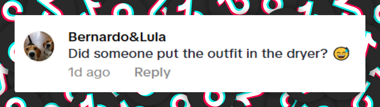 Comentario de un internauta sobre el atuendo de Jennifer López para el WorldPride D.C., fechado el 7 de junio de 2025: "¿Alguien puso el vestuario en la secadora?😅" | Fuente: TikTok/debbyxjlo