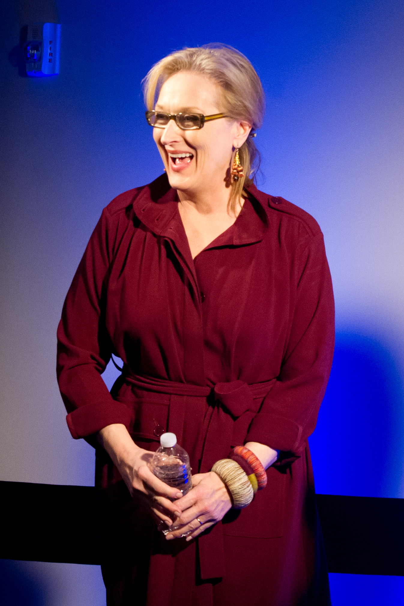 Meryl Streep durante la Apple Store Soho el 14 de diciembre de 2011, en Nueva York. | Foto: Getty Images