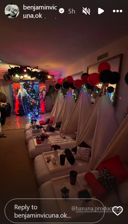 Celebración del cumpleaños de Magnolia, hija de Benjamín Vicuña y China Suárez | Fuente: Instagram Stories/benjaminvicuna.ok