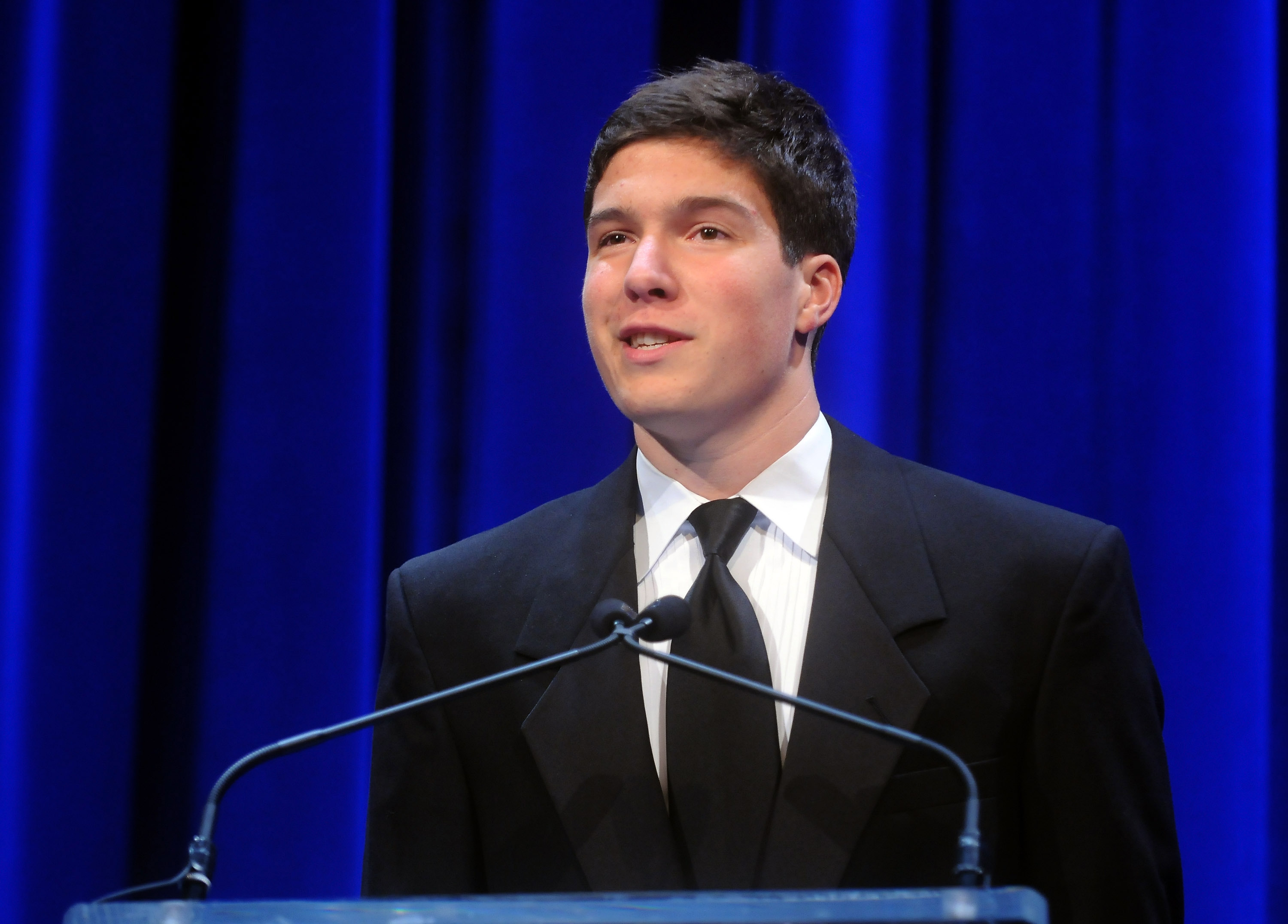 El hijo del fallecido actor habla durante la 18ª Gala Anual "A Magical Evening" organizada por la Fundación Christopher &amp; Dana Reeve el 10 de noviembre de 2008, en Nueva York | Fuente: Getty Images