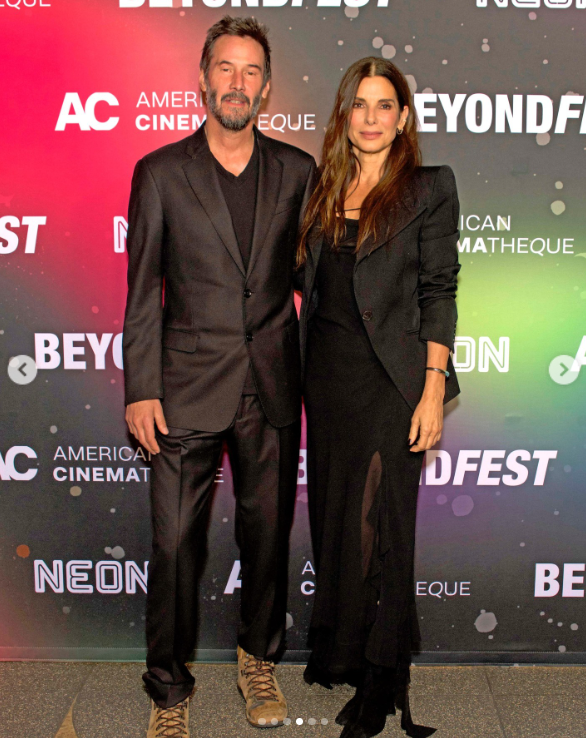 Keanu Reeves y Sandra Bullock en la proyección de "Speed", como parte del Beyond Fest en Los Ángeles, publicado el 9 de octubre de 2024 | Fuente: Instagram.com/entertainmenttonight