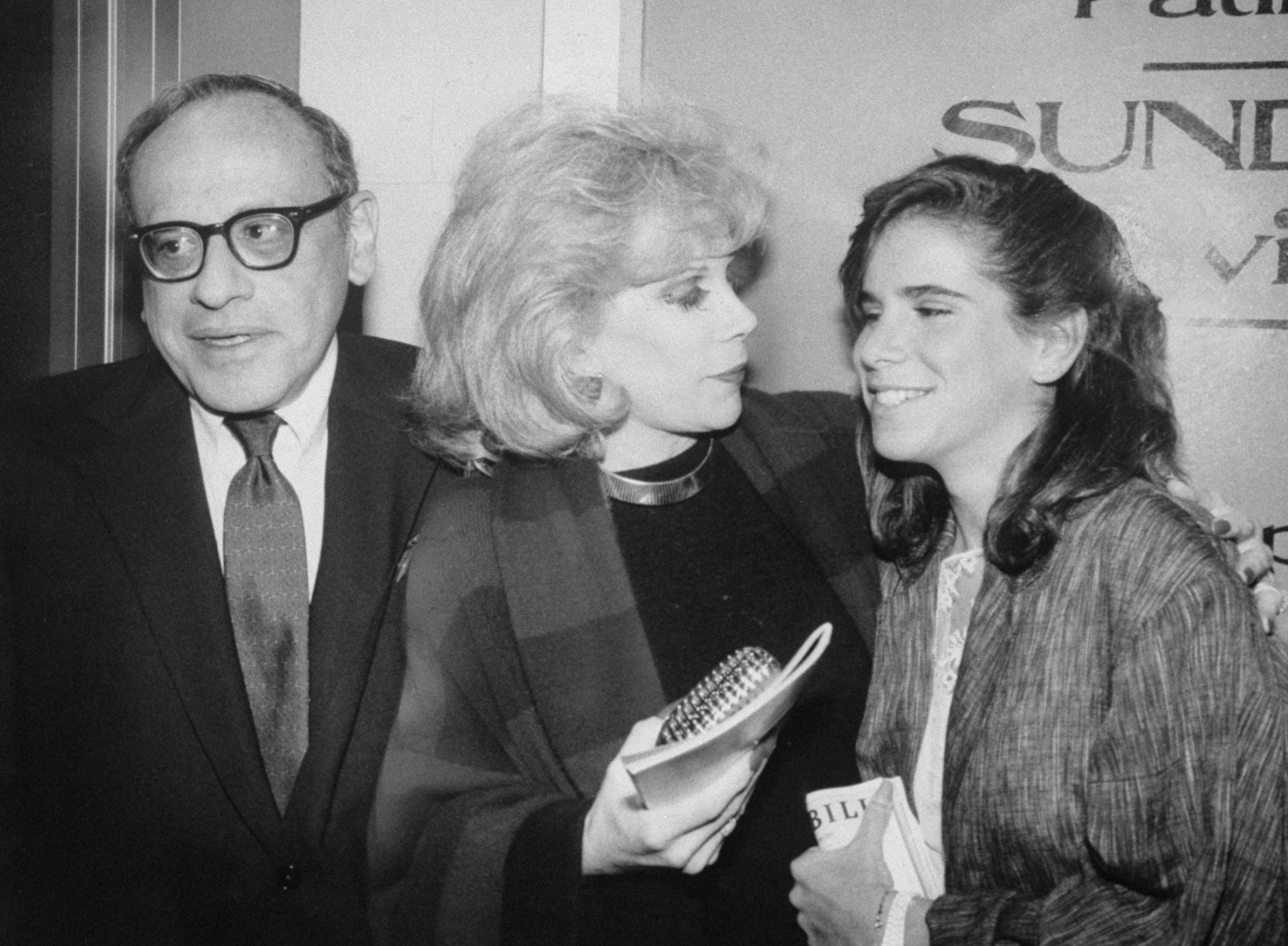 Edgar Rosenberg, Joan Rivers y su hija Melissa en "Sunday in the Park With George" circa 2000 | Source: Getty Images
