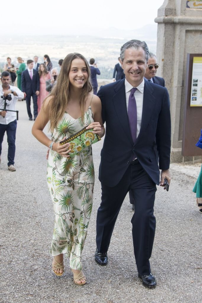 Jaime Carvajal y Hoyos junto a su hija mayor. | Foto: Getty Images.