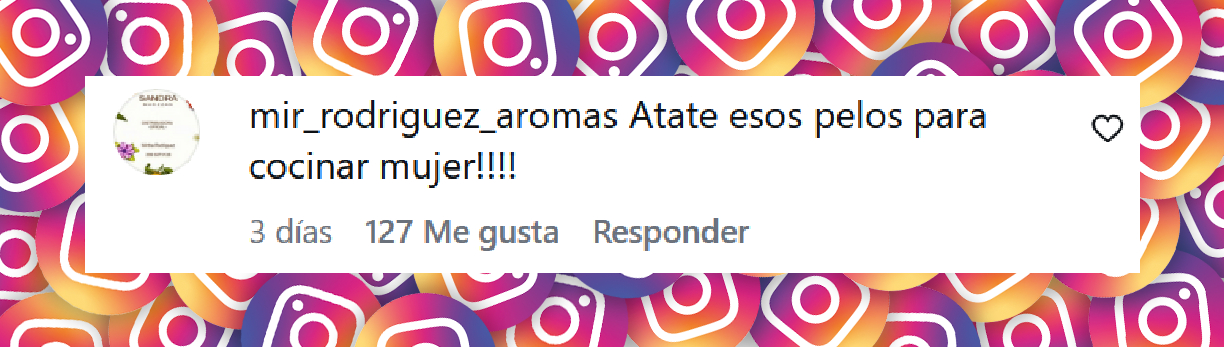 Comentario de una usuaria sobre el video que compartió Isabel Macedo cocinando una torta junto a sus hijas, Belita y Julia | Fuente: Instagram/holaarg